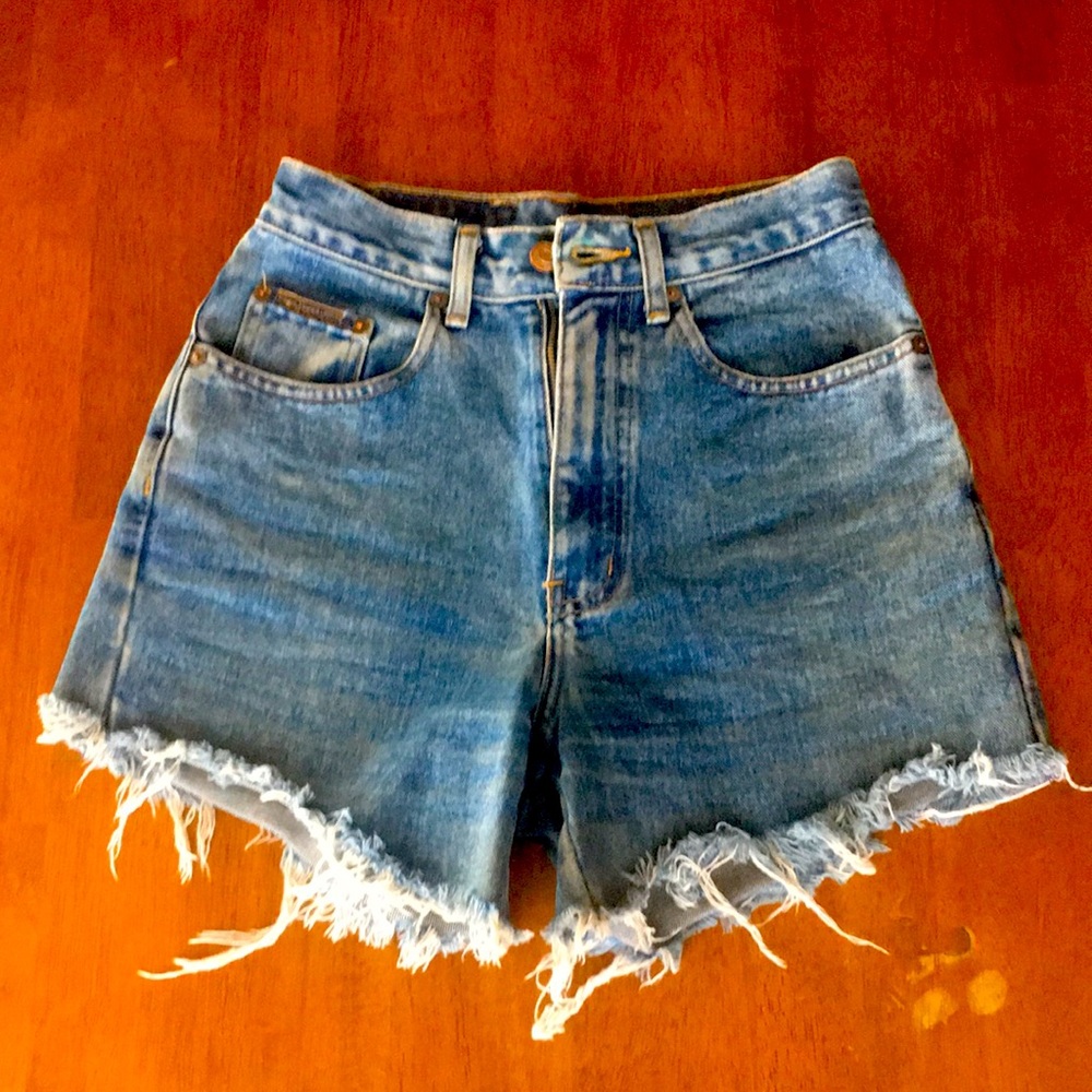 Pepe Jeans High Waisted Cutoff Jean Shorts